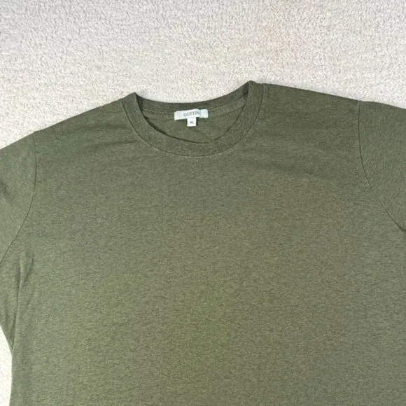 Gustin Mens Short Sleeve Tee T Shirt Green Size XL Workwear Basic Casual Cotton - Picture 3 of 9